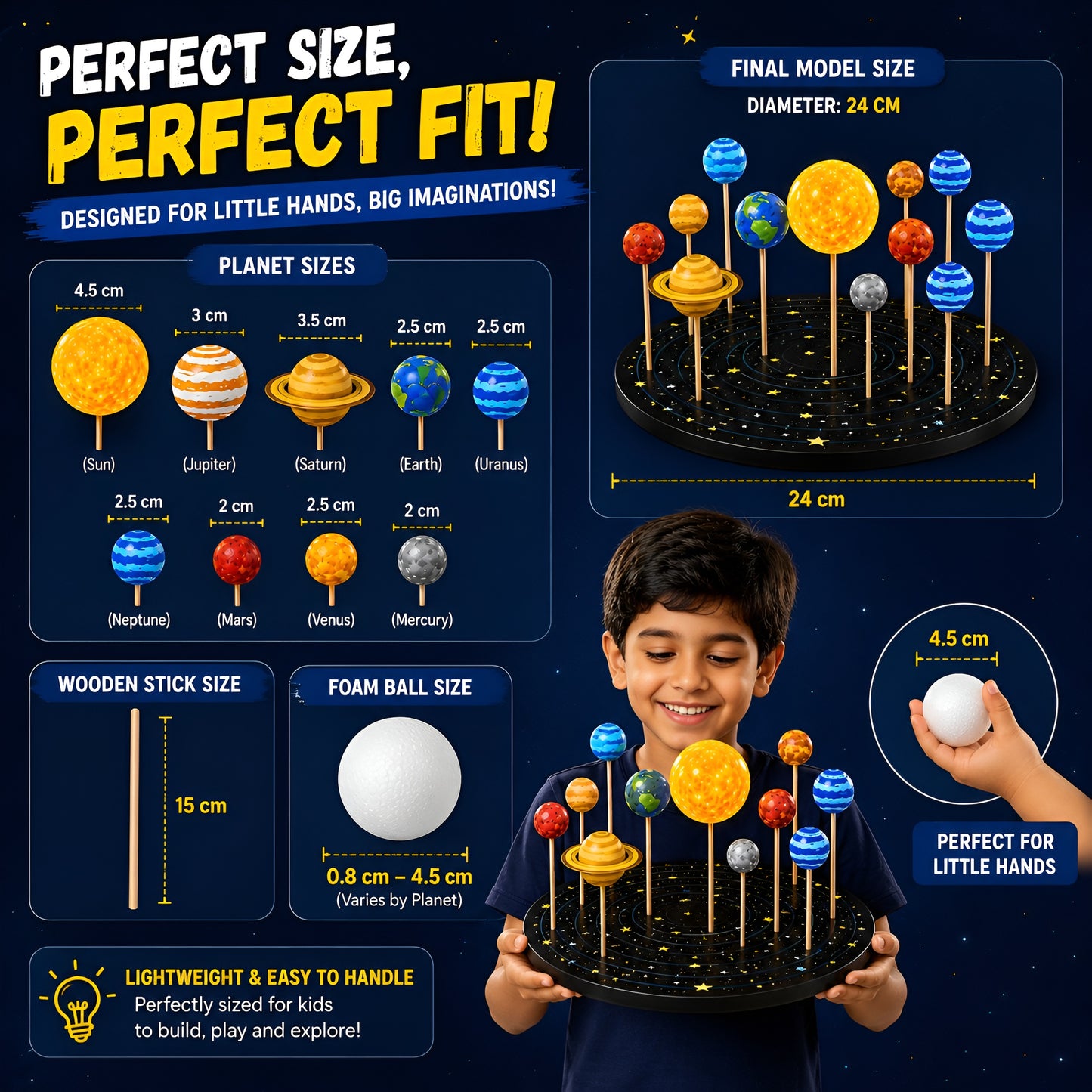 Glow in the Dark Solar System Model Kit