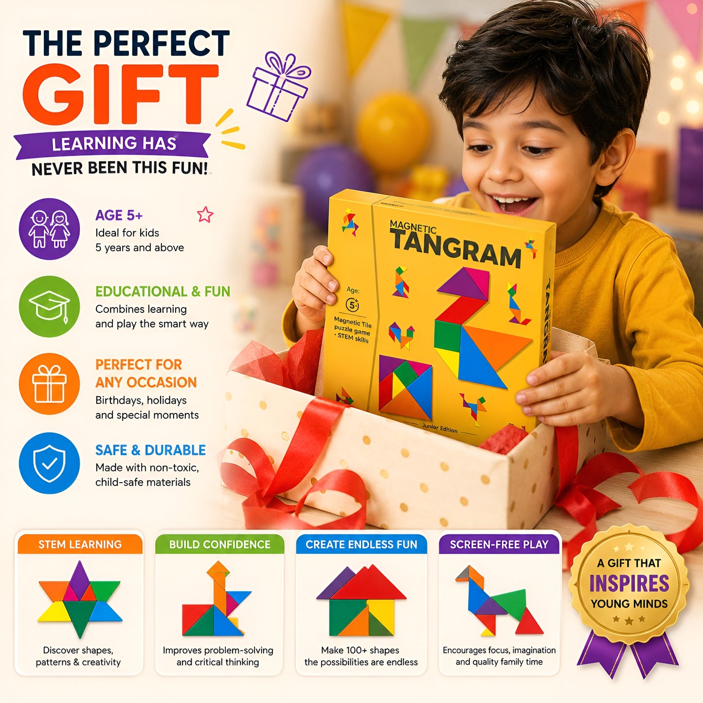 Magnetic Tangram Puzzle