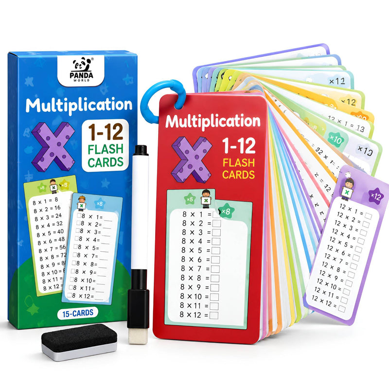 1-12 Multiplication Flash Cards,