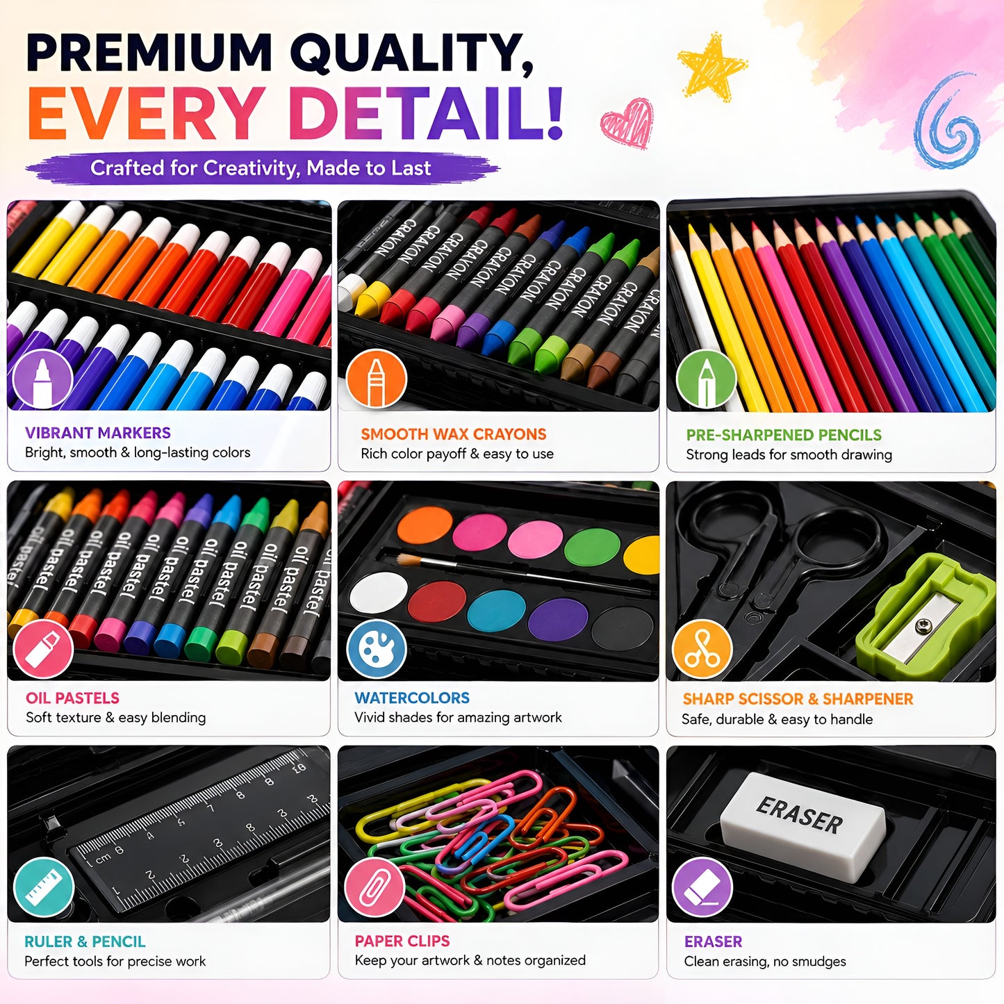 Playlaab Colour Art Set ( 150 Pcs )