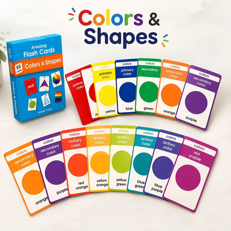 Amazing Colors & Shapes Flash Cards