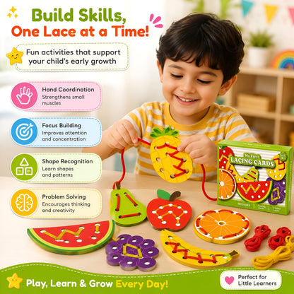 Fruit Lacing Cards Activity