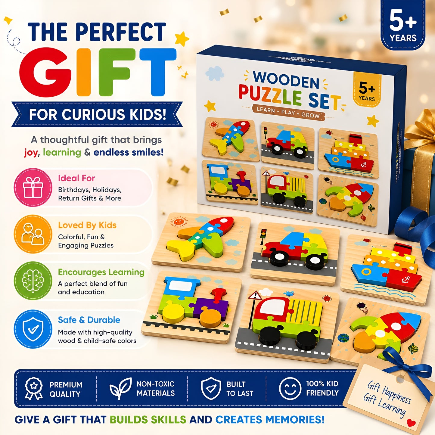 Multicolor Puzzle Foam Kids Toys