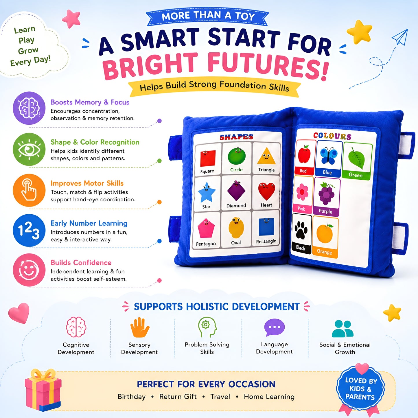 Learning Cushion Pillow Book