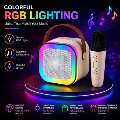 Rechargeable Karaoke Mic with Speaker