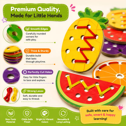 Fruit Lacing Cards Activity