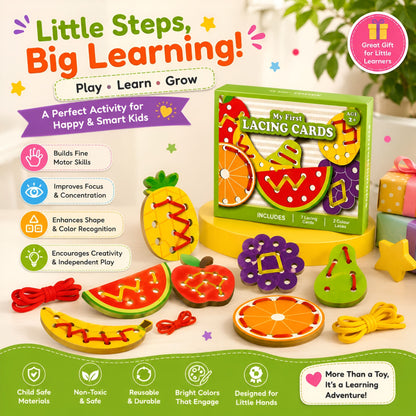 Fruit Lacing Cards Activity