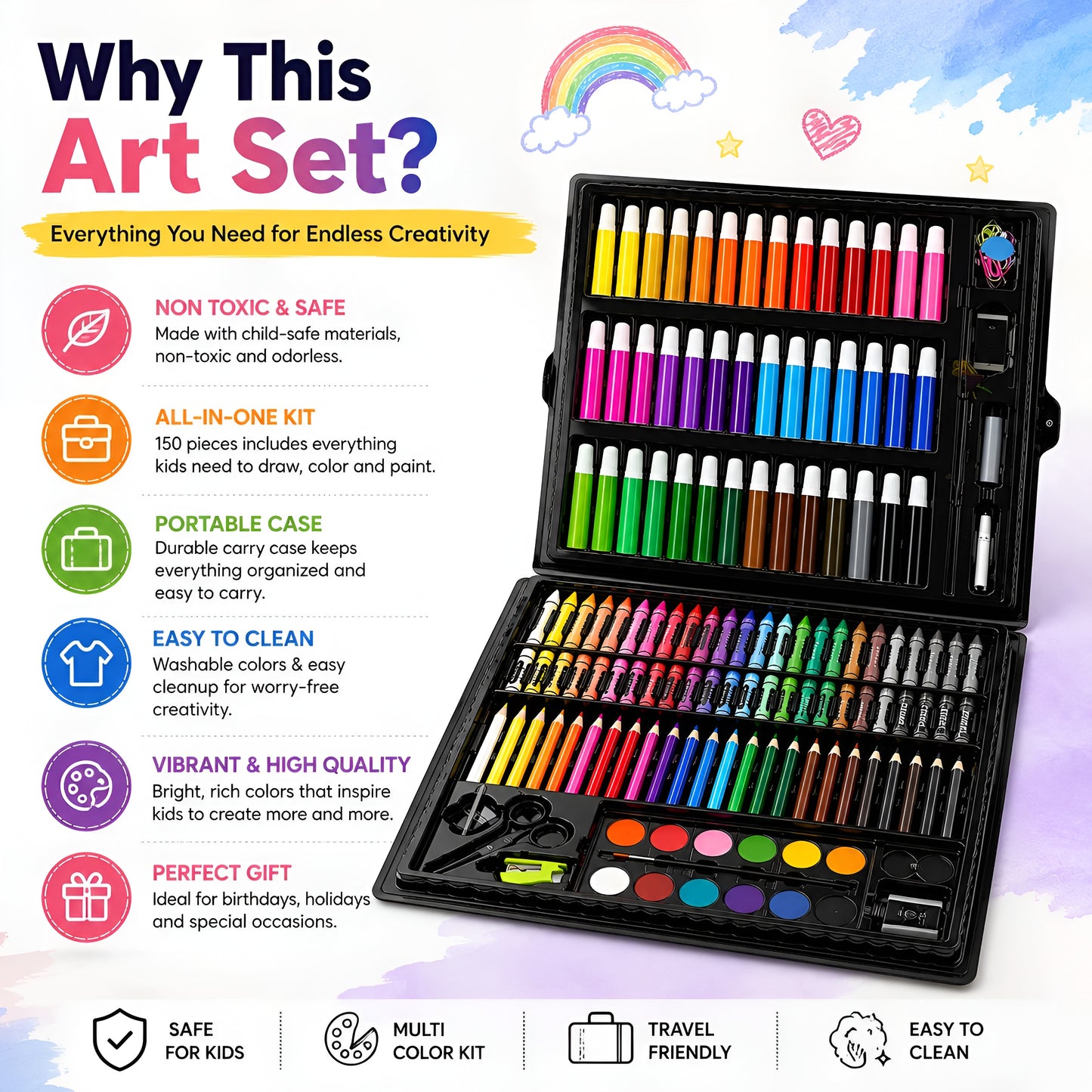 Playlaab Colour Art Set ( 150 Pcs )