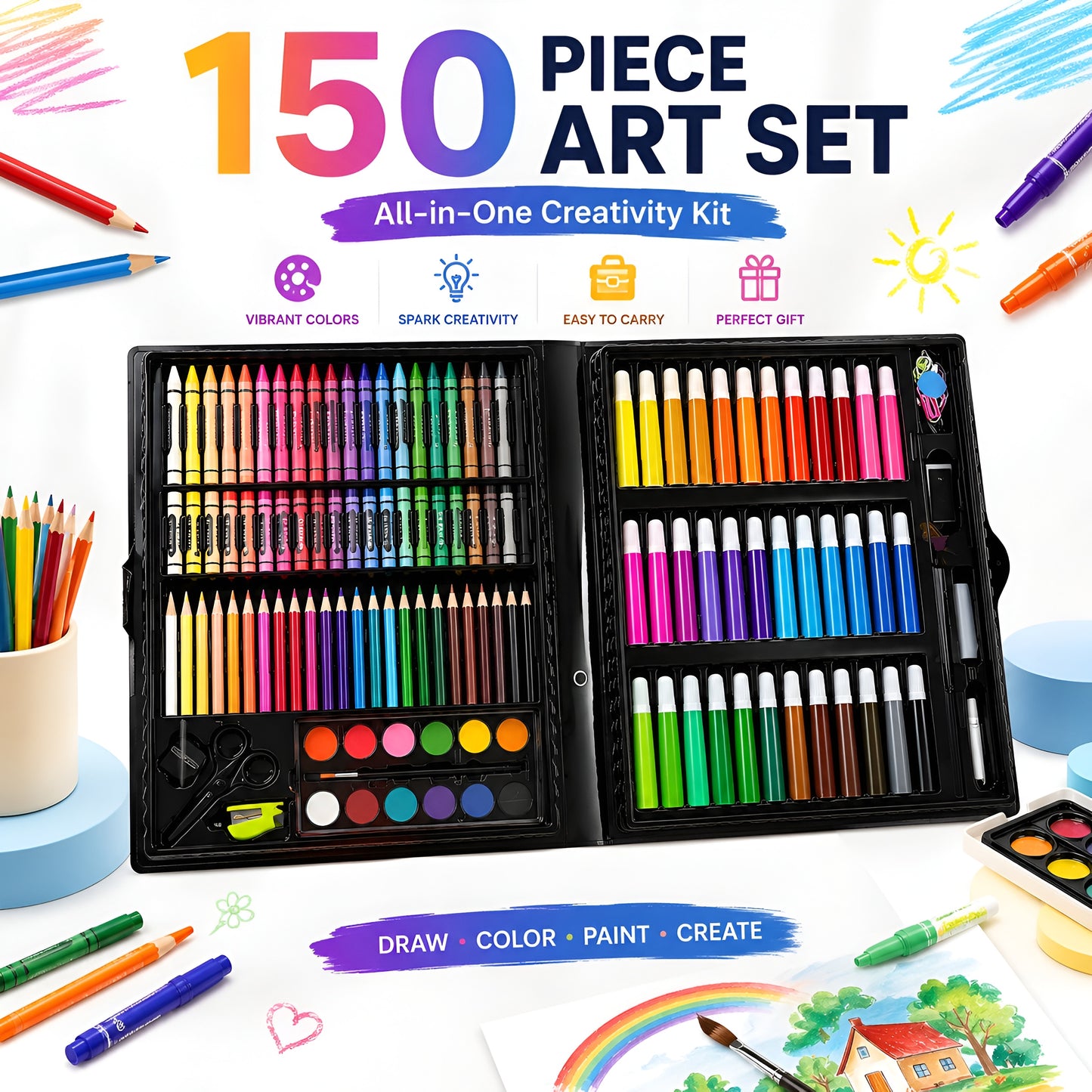 Playlaab Colour Art Set ( 150 Pcs )