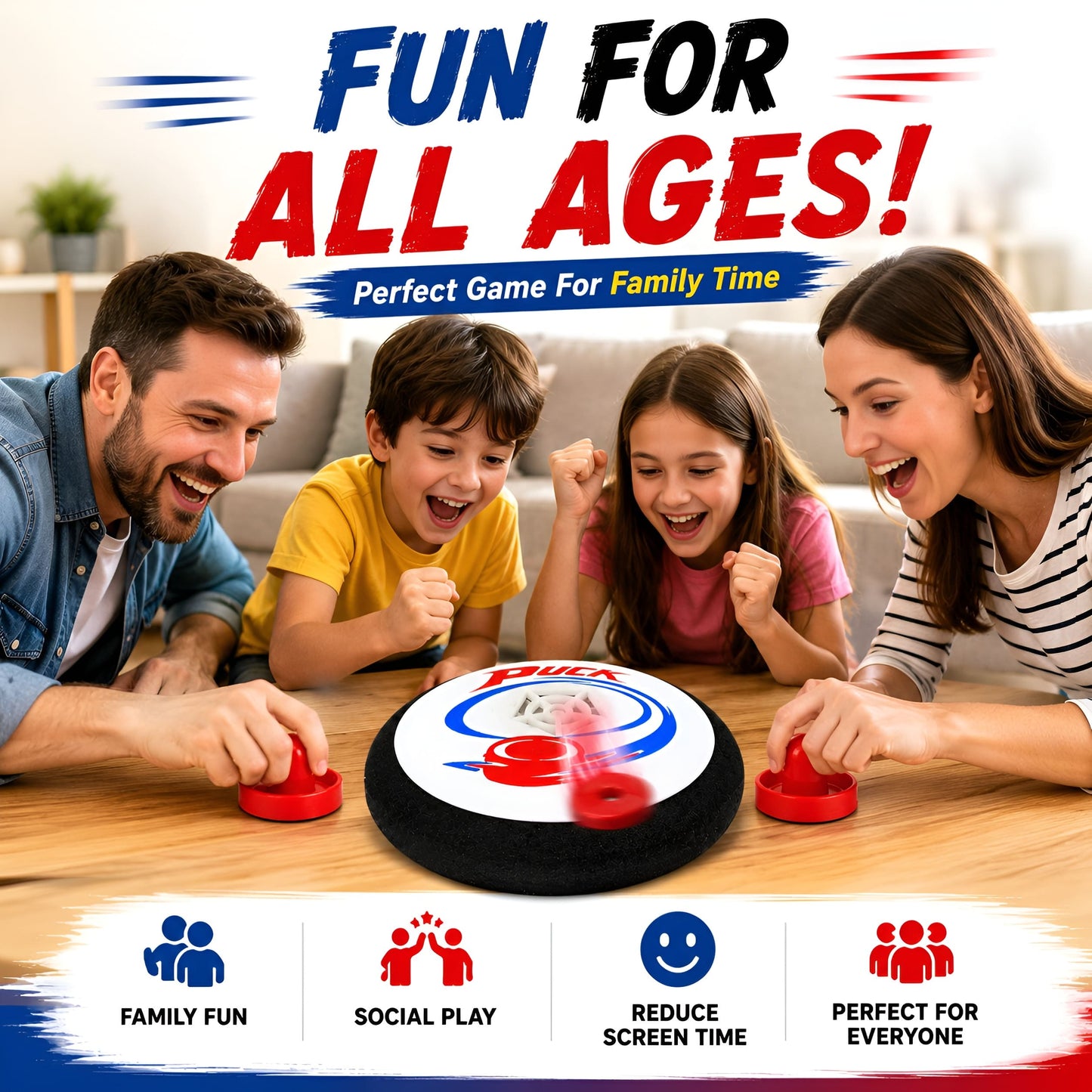 Mini Air Hockey Battle Set