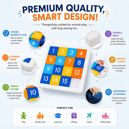 Number Sliding Magnetic Puzzle