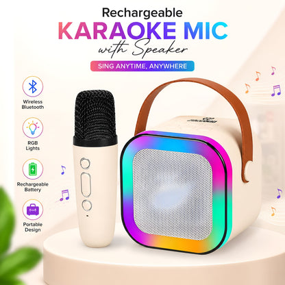 Rechargeable Karaoke Mic with Speaker