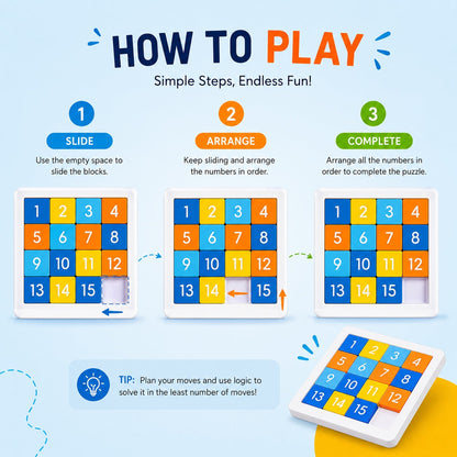 Number Sliding Magnetic Puzzle