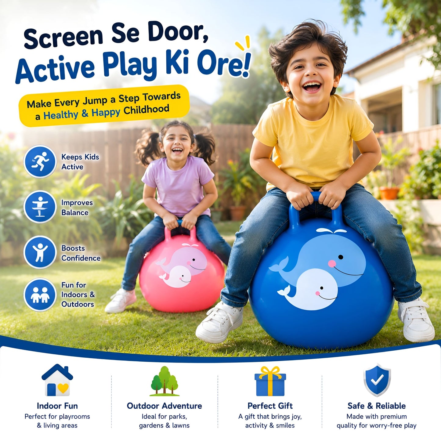 Bounce Rubber Hop Ball