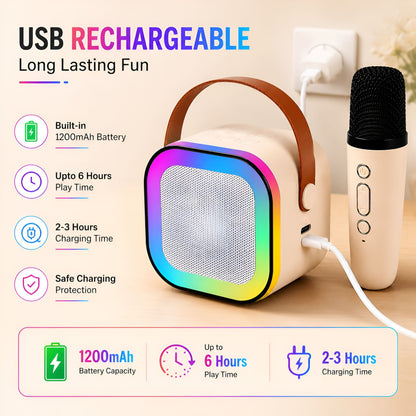 Rechargeable Karaoke Mic with Speaker
