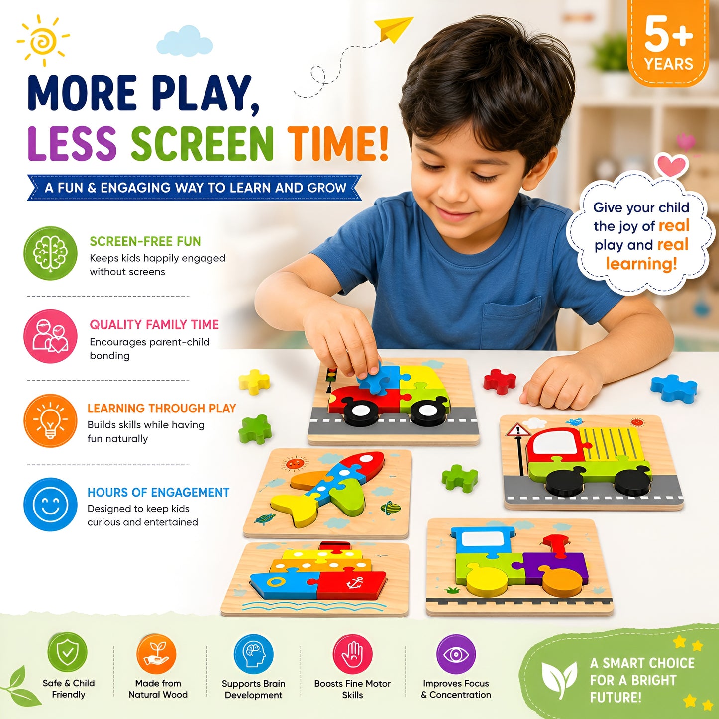 Multicolor Puzzle Foam Kids Toys