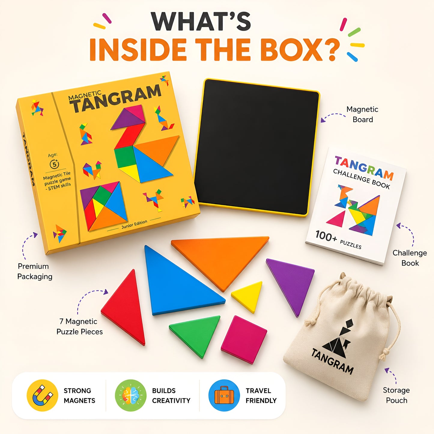 Magnetic Tangram Puzzle