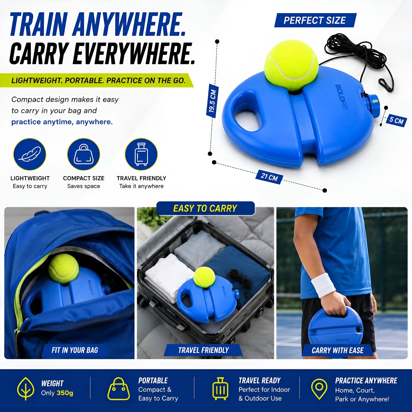 Solo Training Rebound Ball Cricket