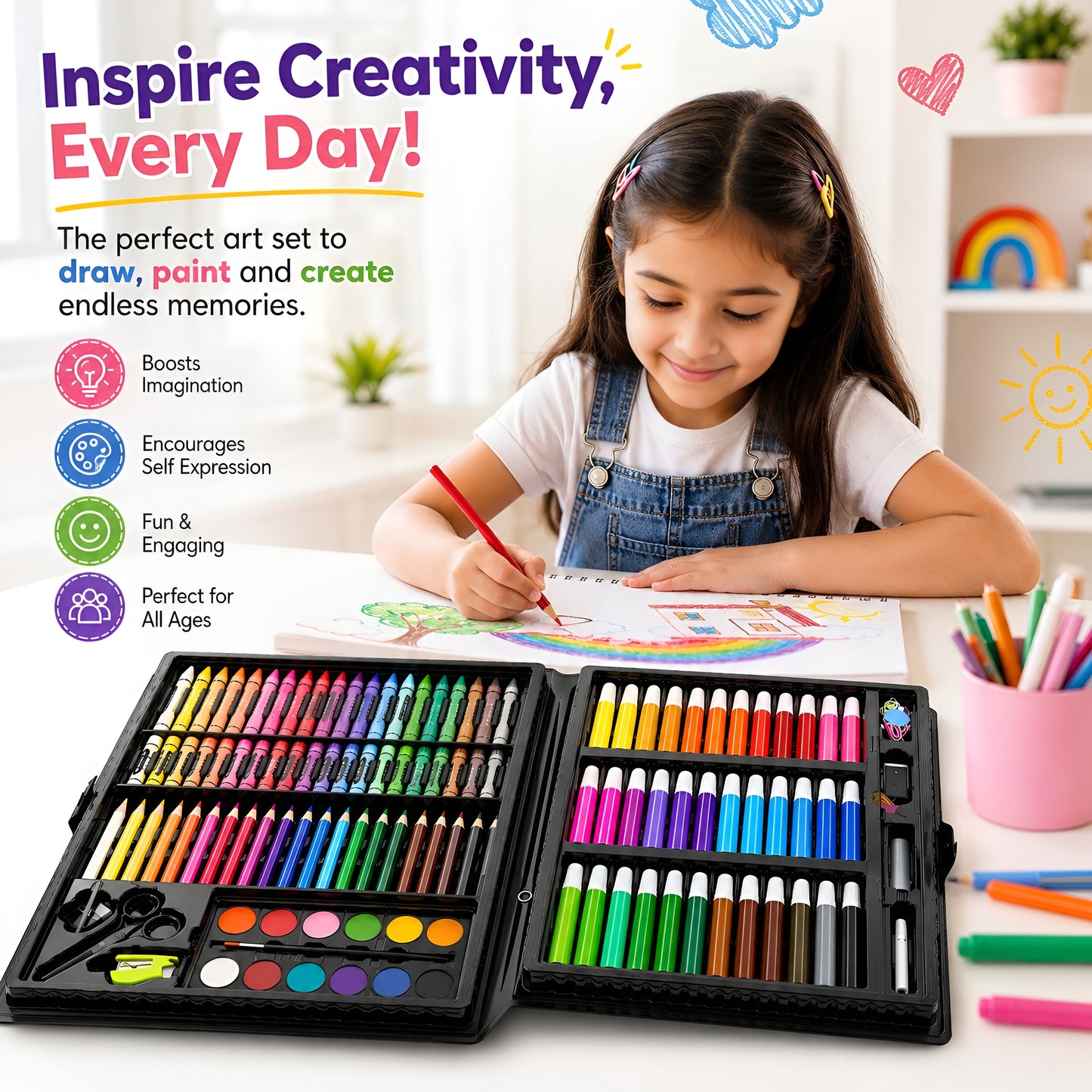 Playlaab Colour Art Set ( 150 Pcs )