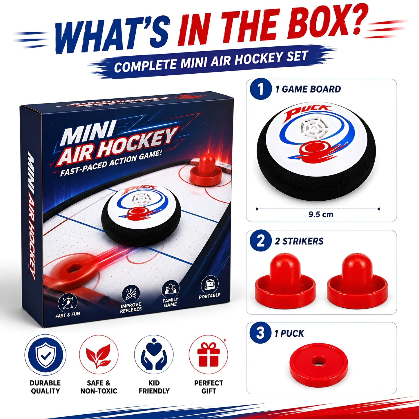 Mini Air Hockey Battle Set