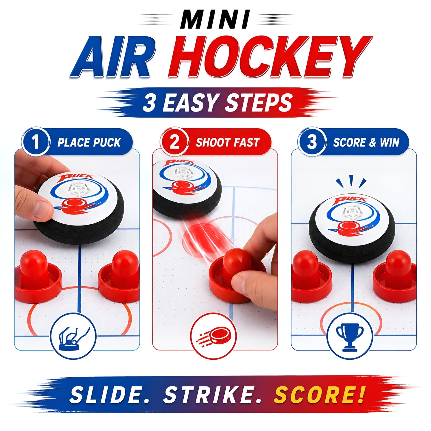 Mini Air Hockey Battle Set