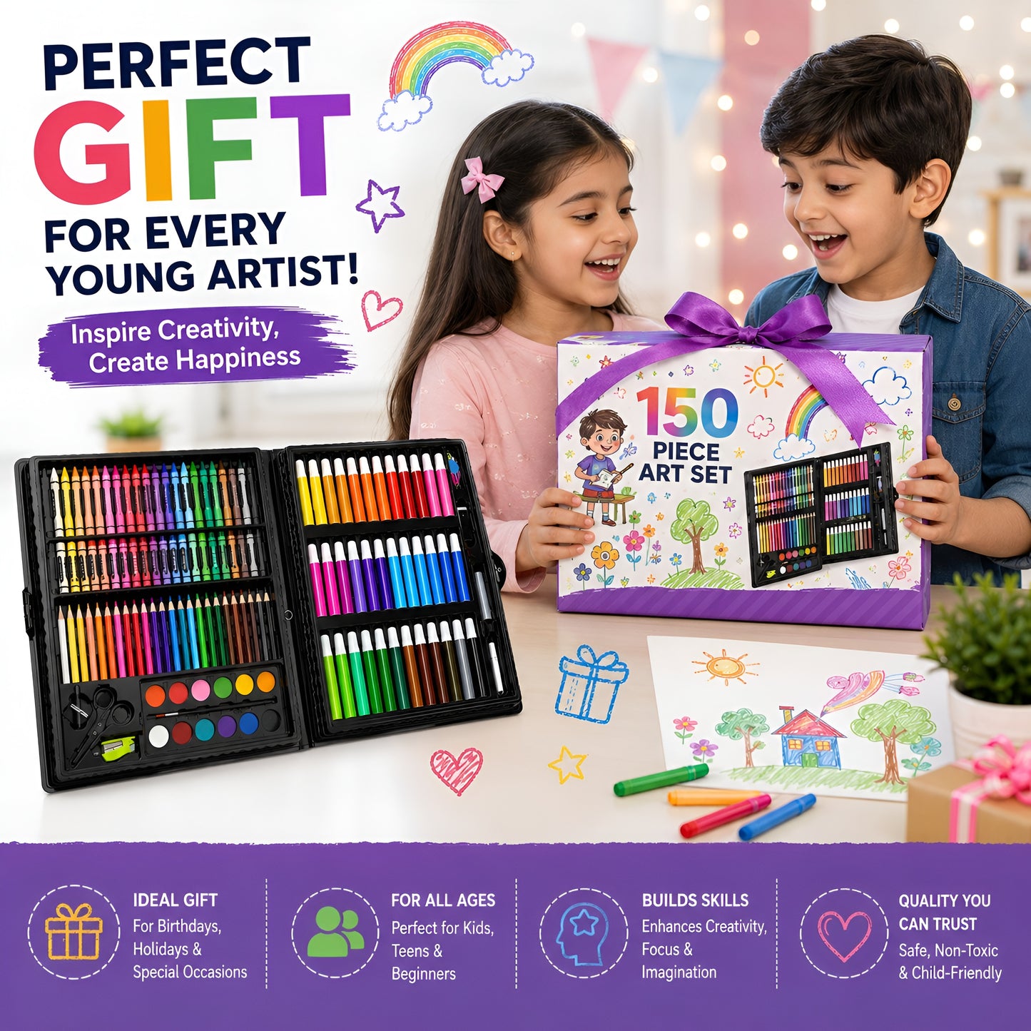 Playlaab Colour Art Set ( 150 Pcs )
