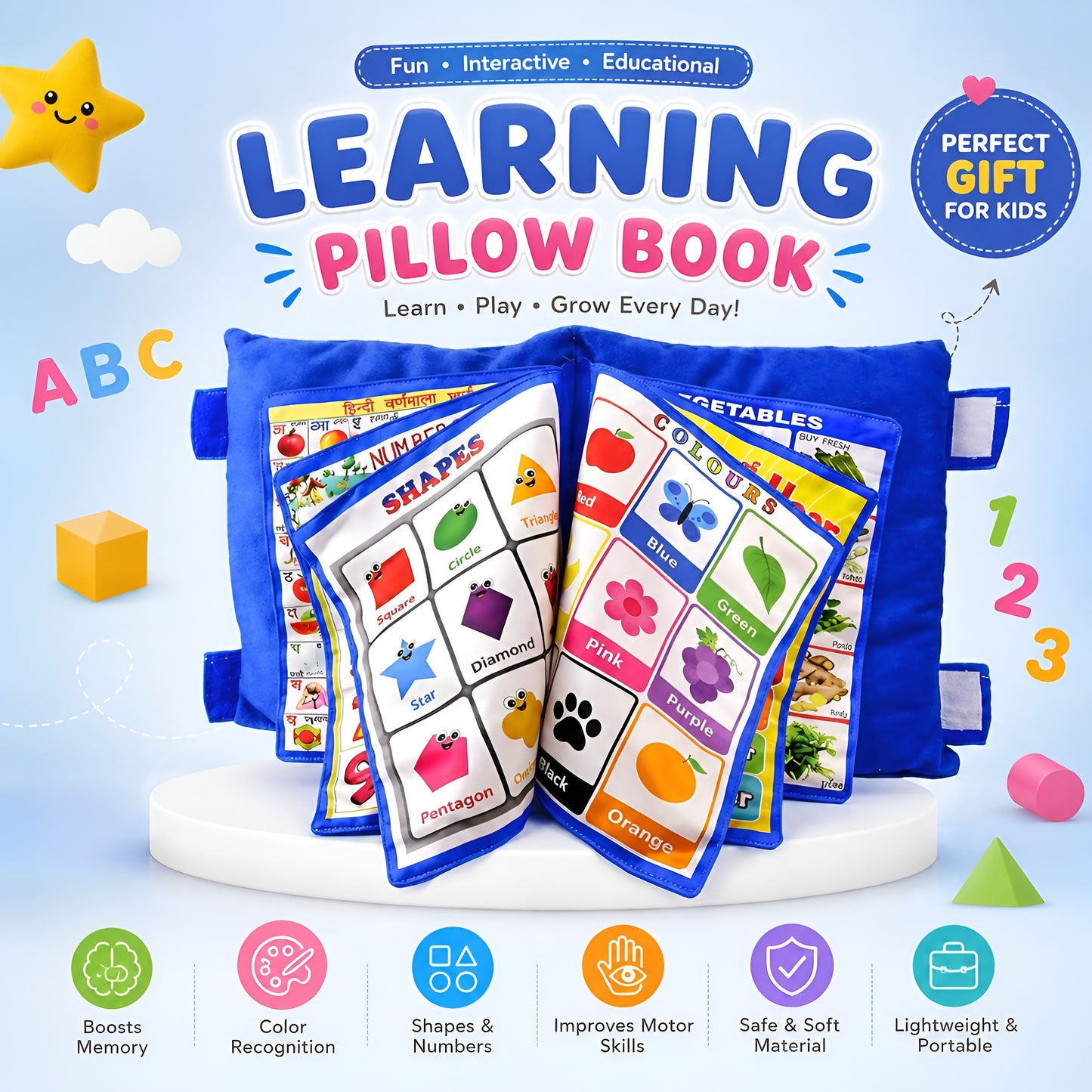 Learning Cushion Pillow Book